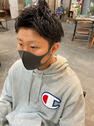 ショート メンズ メンズ特化美容師 ハスイルイのヘアスタイル