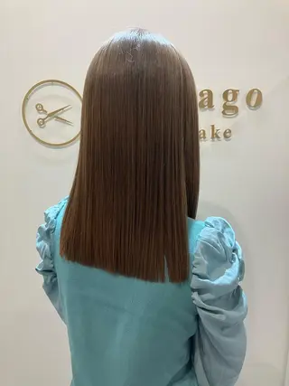 セミロング カラー ヘアアレンジ キッズ 横浜関内髪質改善 re:Magoのヘアスタイル