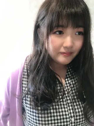セミロング ヒラヤマ ユウスケのヘアスタイル
