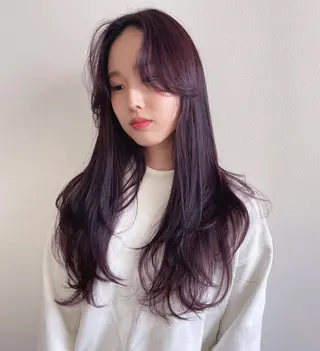 ロング カラー risako🇰🇷 韓国ヘア/レイヤーのヘアスタイル