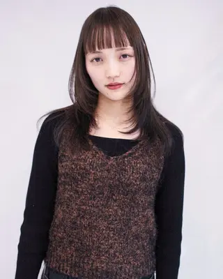 セミロング カラー ill/ダブルカラー 髪質改善/小島のヘアスタイル