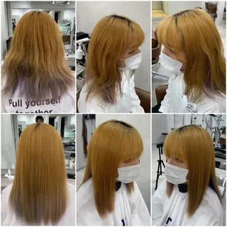 ミディアム パーマ 【縮毛矯正プロ講師】 島野 伊央汰のヘアスタイル