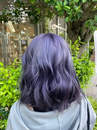 ミディアム カラー LUXBE LUCE ひなののヘアスタイル