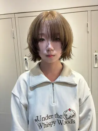 ショート 🍀祥吾🍀レイヤー ✨透明感カラー✨のヘアスタイル