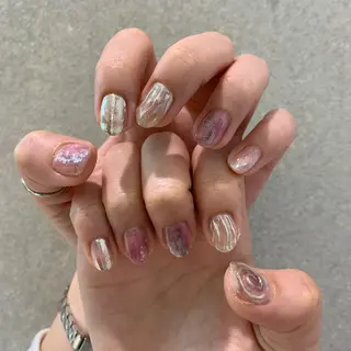 ネイル 【淡色color/ nail】maikoのネイルデザイン