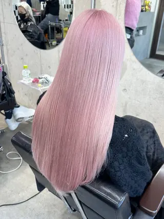 ロング 💖ムラ修正ブリーチ 💖【YUU】のヘアスタイル