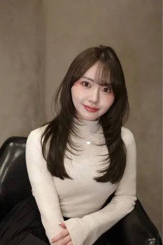 ロング カラー 美顔形成｜酒井 ｜青山のヘアスタイル