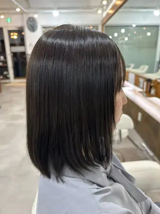 ミディアム 我満 宏映のヘアスタイル
