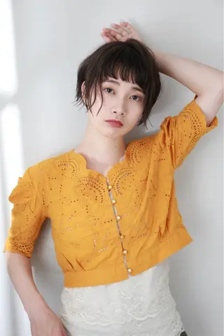 ショート カラー パーマ ヘアアレンジ 可愛いを作る神 ナオヒロのヘアスタイル