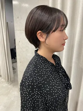 ショート カラー 表参道🌿赤み消し カラー/チナツのヘアスタイル