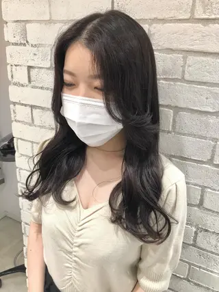 セミロング 🌈外国風ハイライト こうたろうのヘアスタイル