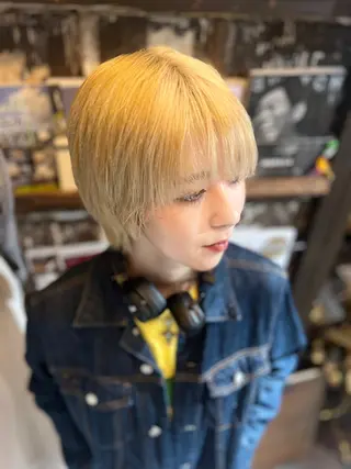 ショート ボブパーマ/レイヤー ヒロモトアサカのヘアスタイル