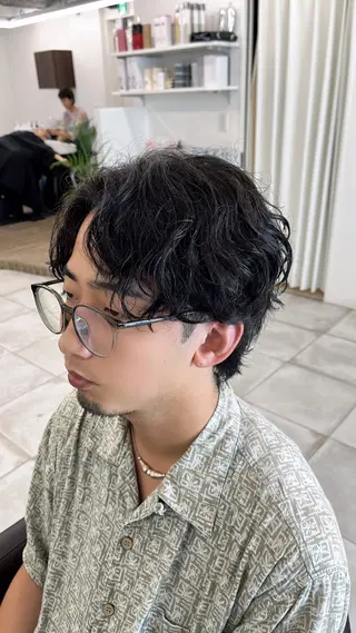 ショート パーマ メンズ 🏆メンズヘア特化 🥇代表りんぺーのヘアスタイル