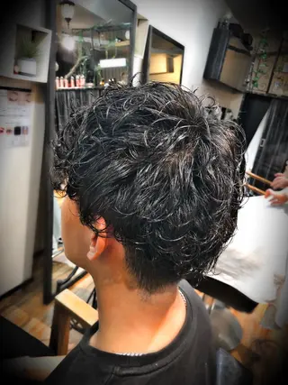 ショート パーマ メンズ taishi taishiのヘアスタイル