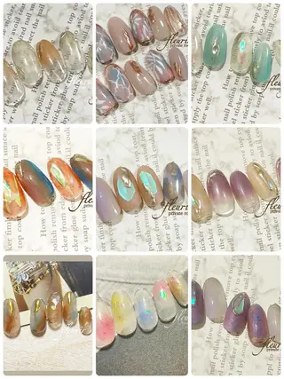 ネイル フルリール 【プライベートサロンのネイルデザイン