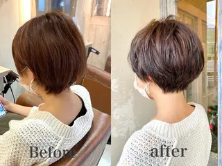 ショート カラー 森 早希絵のヘアスタイル