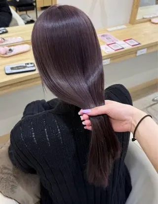 ロング カラー くびれヘア/髪質改善 はるのヘアスタイル