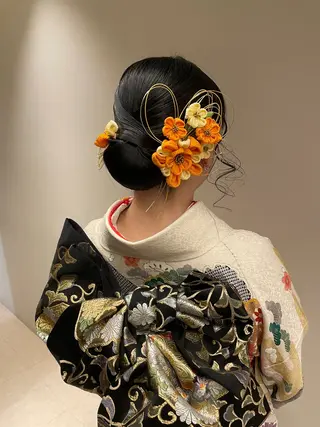 セミロング ヘアアレンジ 神谷 亜結美のヘアスタイル