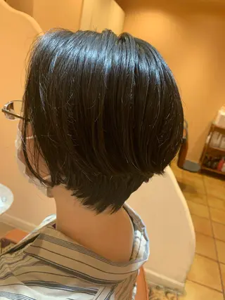 ショート 🎉骨格矯正カット ばば　としまさのヘアスタイル