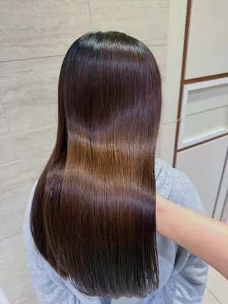 ロング Rinka🍓カット /髪質改善/縮毛矯正のヘアスタイル