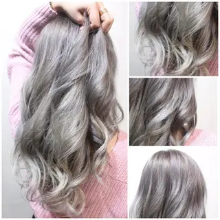セミロング カラー ヘアアレンジ 次世代シールエクステ 錦糸町 小泉 朋之のヘアスタイル
