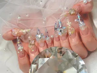 ネイル bijou nails　蓮のネイルデザイン