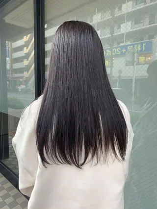 ロング サプリームヘア 飯田みち瑠のヘアスタイル