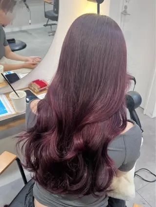 ミディアム カラー パーマ akira｜ 透明感ベージュ｜梅田のヘアスタイル