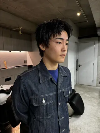ショート メンズ 吉田一輝 外国人パーマのヘアスタイル
