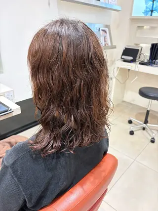 セミロング パーマ LUCIDO STYLE reMix所属・レディースパーマ/ 谷澤佑貴のヘアスタイル