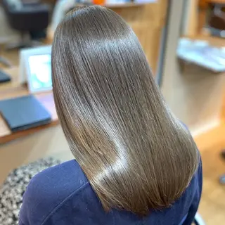セミロング カラー すなが/ハイライト モデル募集中のヘアスタイル