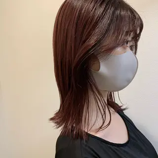 カラー MARU パーマ/レイヤーのヘアスタイル