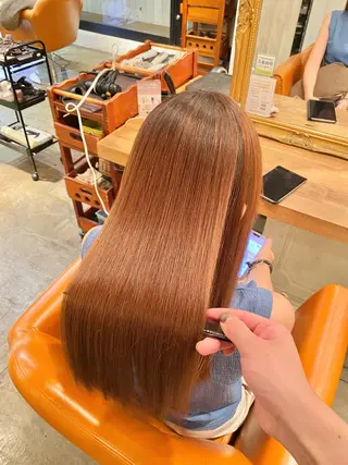 ロング パーマ 髪質改善&縮毛矯正 カット/soyaのヘアスタイル
