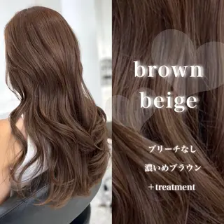 ロング カラー 韓国風艶髪🎀 暖色カラー🤍のヘアスタイル