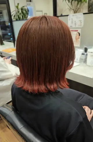ミディアム カラー 関口 友菜のヘアスタイル