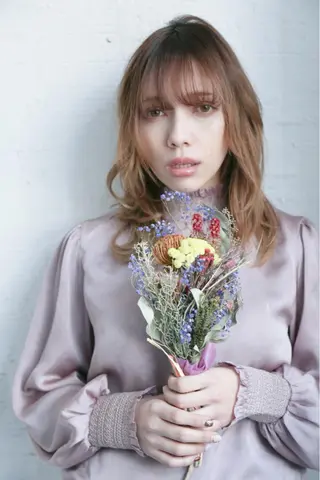 ミディアム カラー パーマ 野崎 ひかりのヘアスタイル