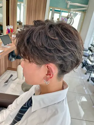 パーマ メンズ メンズパーマ特化 👑店長👑間宮👑のヘアスタイル