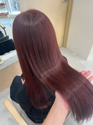 ロング カラー ヘアアレンジ 暖色韓国ヘア🤍 保科侑花のヘアスタイル