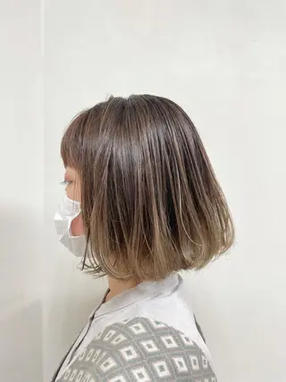 ショート カラー コレットヘアー 田中アヤノのヘアスタイル