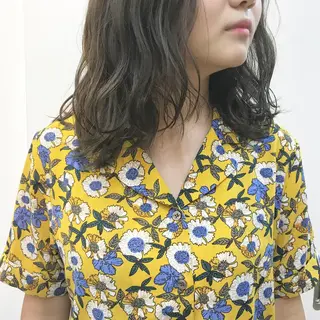 カラー クニモトハルナ ボブ/柔らかカラーのヘアスタイル