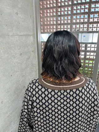 パーマ ボブパーマコテ巻き風 パーマNo1深江秀平のヘアスタイル