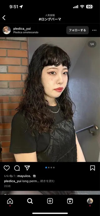 ロング パーマ 🌿ボブ パーマ高橋啓太🌿のヘアスタイル