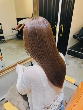 ロング カラー パーソナル診断 髪質改善TRのヘアスタイル