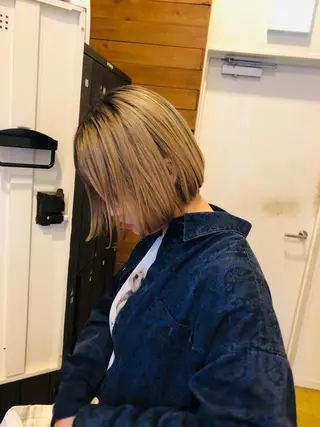 ショート カラー 🌈村松滉太髪質改善 レイヤーカット🌈のヘアスタイル