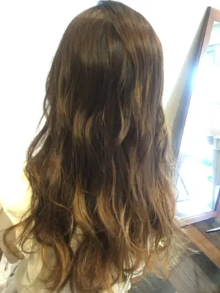 カラー 【mokuオーナー】 ちはるのヘアスタイル
