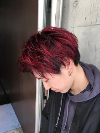 ショート カラー メンズ ☘️お悩み解決☘️ 岡部恒輝のヘアスタイル