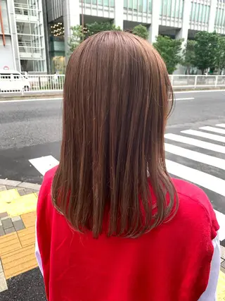 ミディアム カラー ‪🌿パーマ大好評 メンズ特化🌿ワタルのヘアスタイル