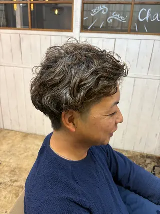 パーマ メンズ 山口 真里亜のヘアスタイル