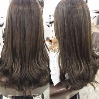 セミロング カラー yoshi (菅沼義晴)のヘアスタイル