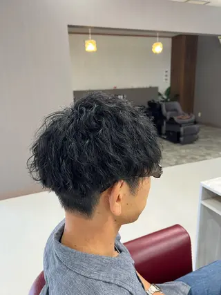 ショート パーマ メンズ KEN 🌟のヘアスタイル